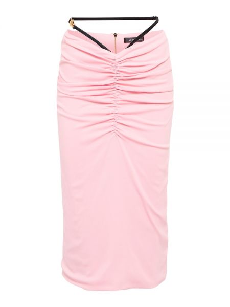 Midi sukně Versace růžové