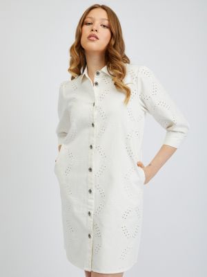 Bílé košilové šaty Orsay