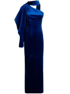 Satenska maksi haljina Jean-louis Sabaji plava