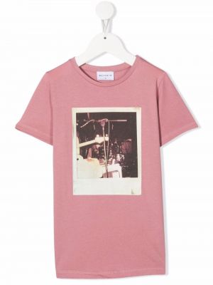 T-shirt con stampa Wolf & Rita rosa