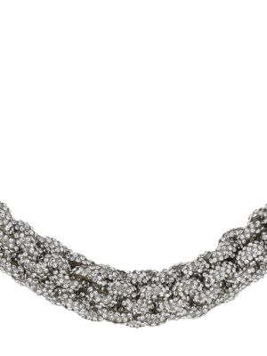 Křišťálový náhrdelník s perlami Rosantica stříbrný