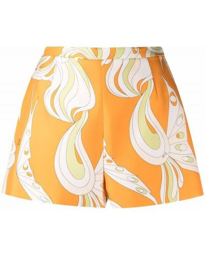 Trykt shorts Pucci oransje