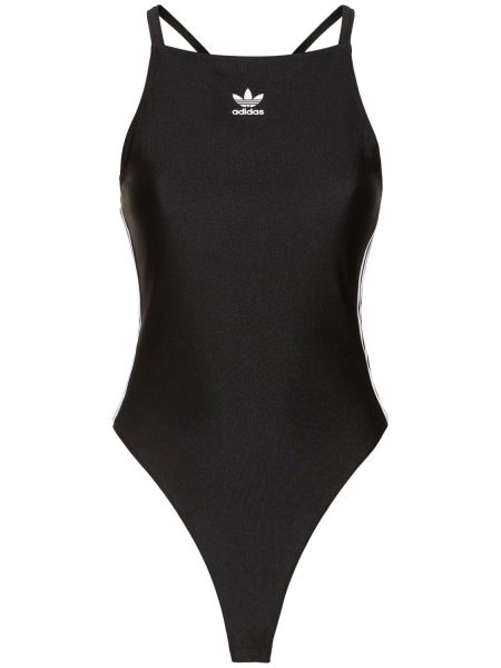 Çizgili body Adidas Originals siyah