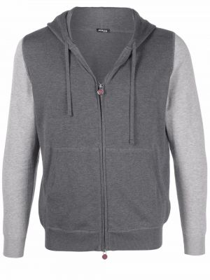 Zip hoodie Kiton gri