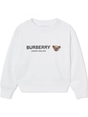 Hettegenser for jenter Burberry Kids hvit