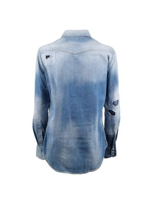 Koszula jeansowa Dsquared2 niebieska