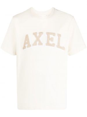 T-shirt avec applique Axel Arigato beige