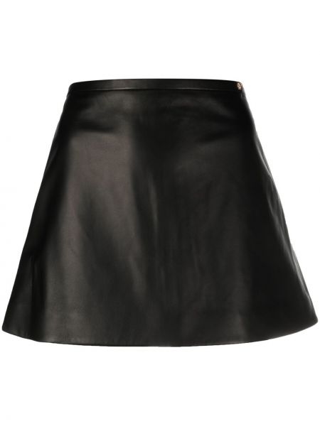 Δερμάτινη φούστα Versace μαύρο
