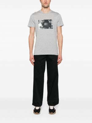 T-shirt aus baumwoll mit print Ps Paul Smith grau