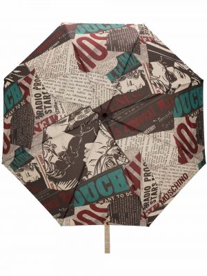 Paraguas con estampado Moschino