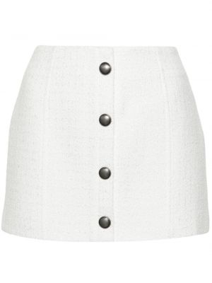 Mini suknja od tvida Alessandra Rich bijela