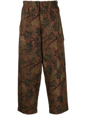Pantaloni con stampa Ymc marrone