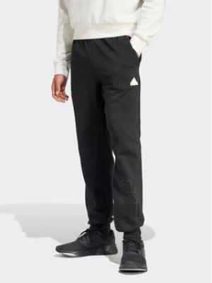 Pantalon de joggings à imprimé Adidas noir