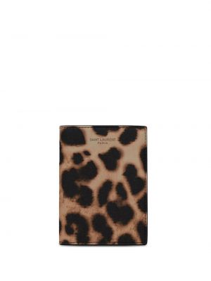 Peňaženka s potlačou s leopardím vzorom Saint Laurent