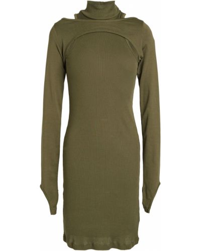 Mini šaty Helmut Lang, zelená