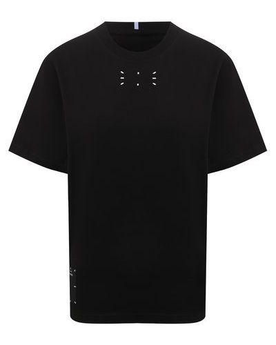 Хлопковая футболка Mcq, черная
