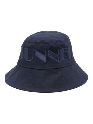 Памучна шапка бродирана Sunnei синьо