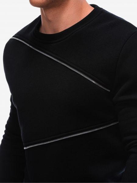 Mikina s kapucí Ombre Clothing černá
