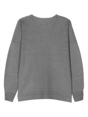 Sweatshirt mit plisseefalten Homme Plissé Issey Miyake grau