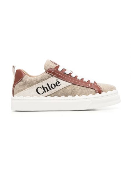 Sneakersy Chloe brązowe
