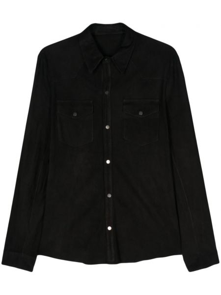 Veste de cuir Salvatore Santoro noir