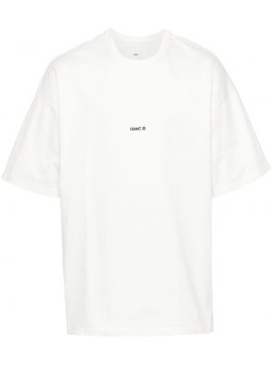 T-shirt en coton Oamc blanc