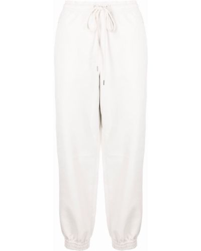 Konstläder joggers Stella Mccartney vit