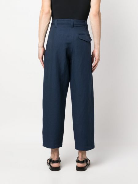 Pantaloni di lino A.p.c. blu