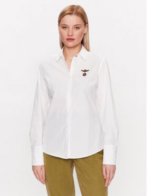 Priliehavá košeľa Aeronautica Militare biela