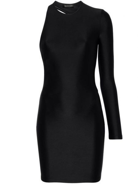 Rochie mini asimetrică Balenciaga negru