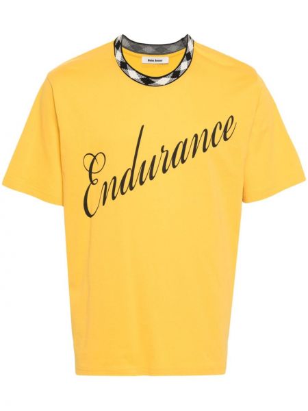 Βαμβακερή μπλούζα Wales Bonner κίτρινο