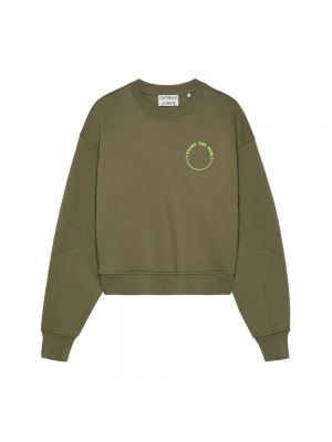 Sweter z nadrukiem Catwalk Junkie zielony