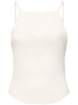 Viskose tank top Courreges hvit