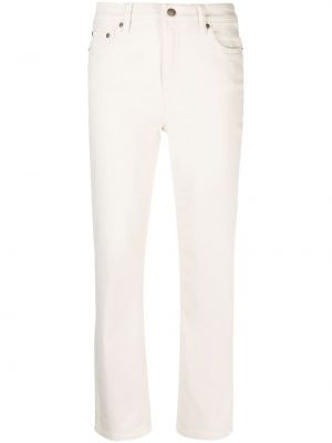 Rovné kalhoty Lauren Ralph Lauren bílé