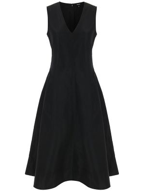 Черное однотонное платье Aspesi