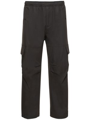 Pantaloni din bumbac Moncler negru