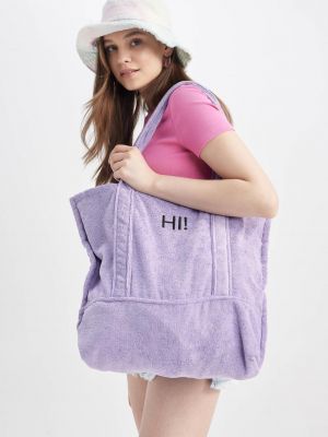 Plážová taška Defacto fialová