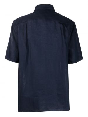 Haftowana koszula Lacoste niebieska