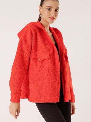 Oversized kabát s kapucí s kapsami By Saygı