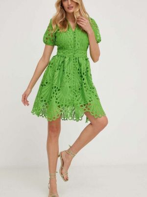 Mini šaty Answear Lab zelené