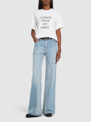 Jeans di cotone Victoria Beckham