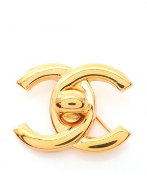 Brosa Chanel Pre-owned auriu