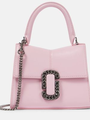 Кожени шопинг чанта Marc Jacobs розово