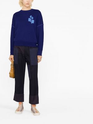 Pullover mit rundem ausschnitt Marant Etoile blau