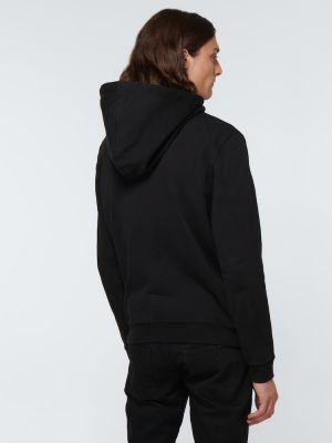 Chemise en coton à capuche Saint Laurent noir