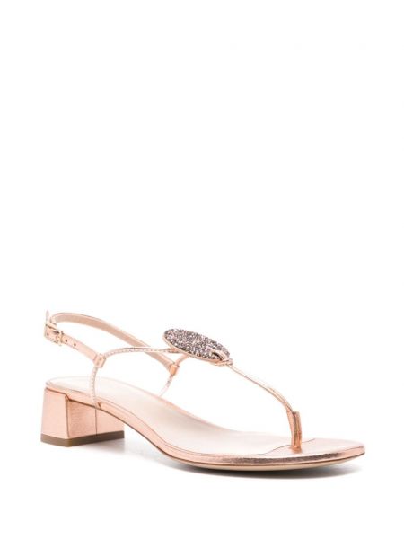 Kožené sandály Giorgio Armani růžové