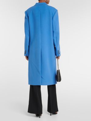 Vilnonis paltas Stella Mccartney mėlyna