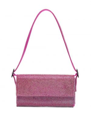Чанта за ръка с кристали Benedetta Bruzziches розово