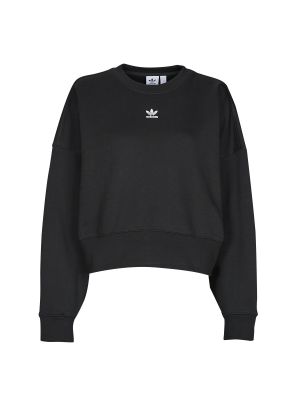Laza szabású pulóver Adidas fekete