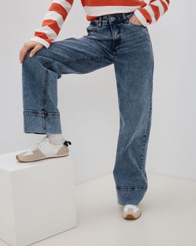Широкие джинсы Ichi, синие